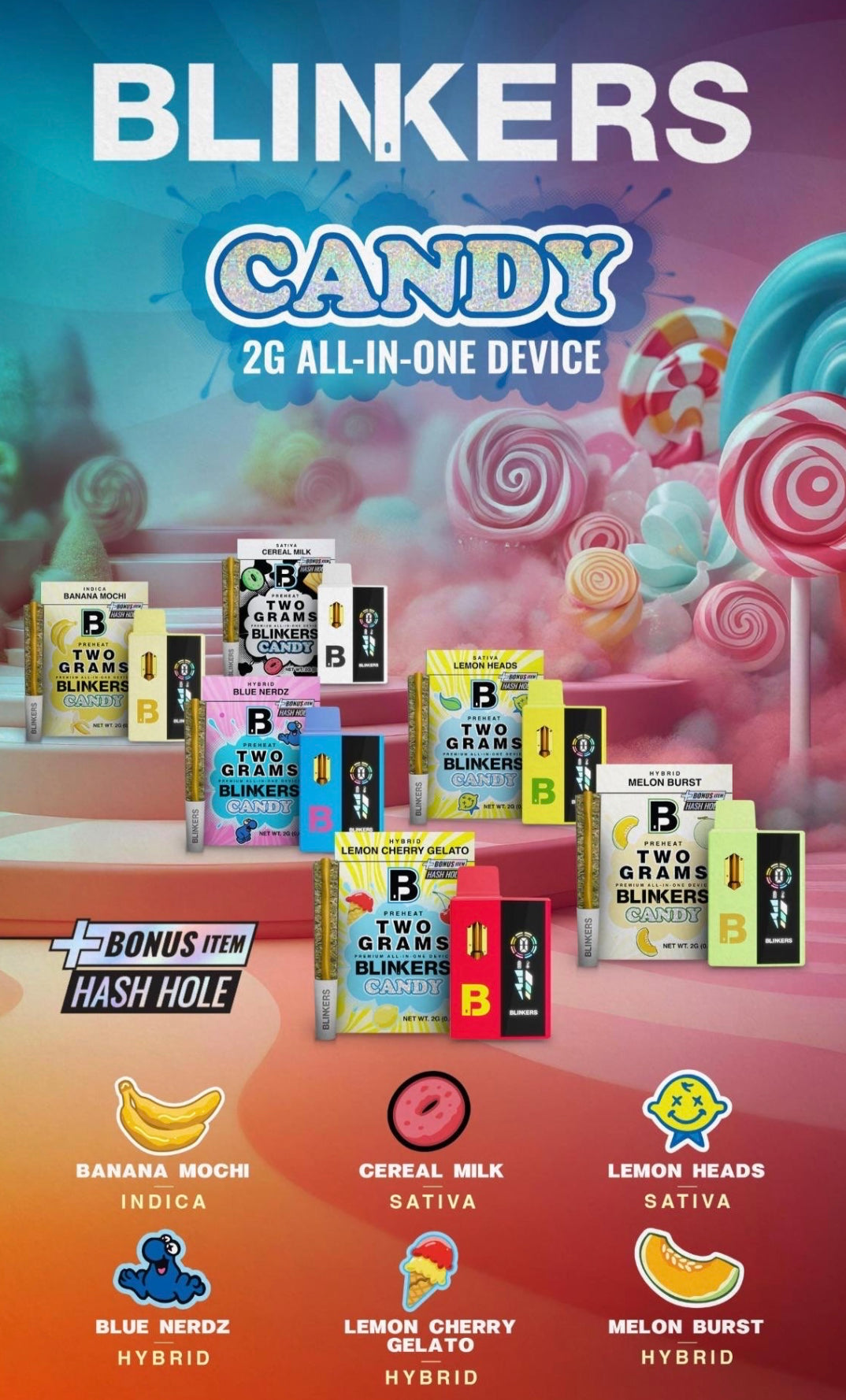 Candy Blinkers 2 Grams Disposables