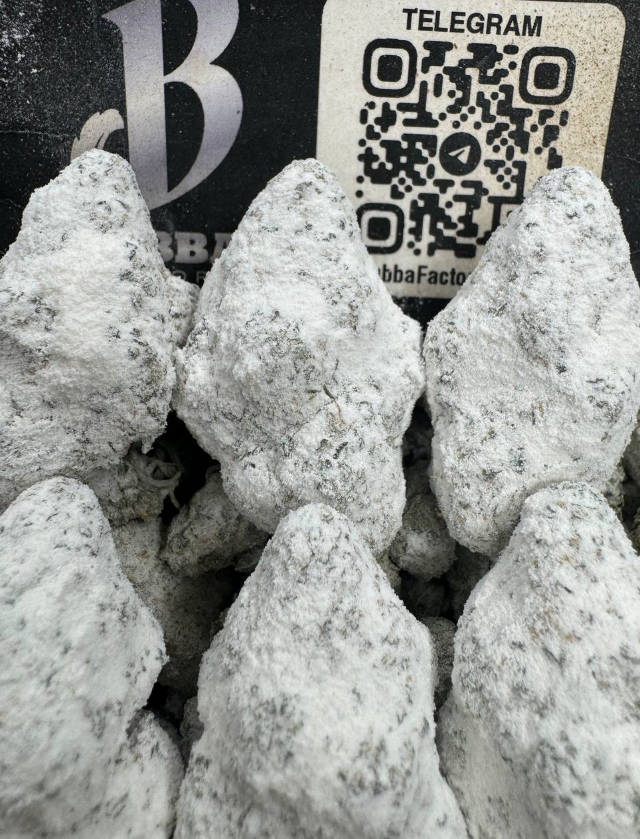 Snowball Powdered Donut