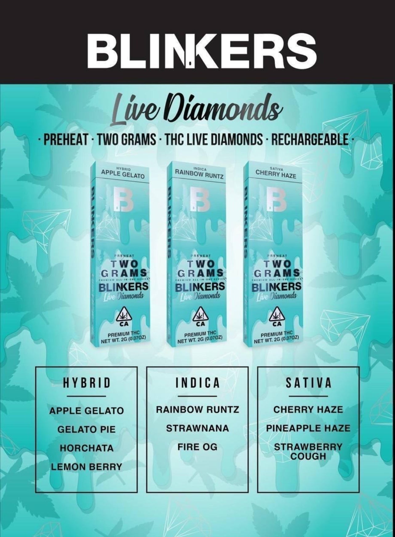 Live Diamond Blinker 2 Gram Disposables