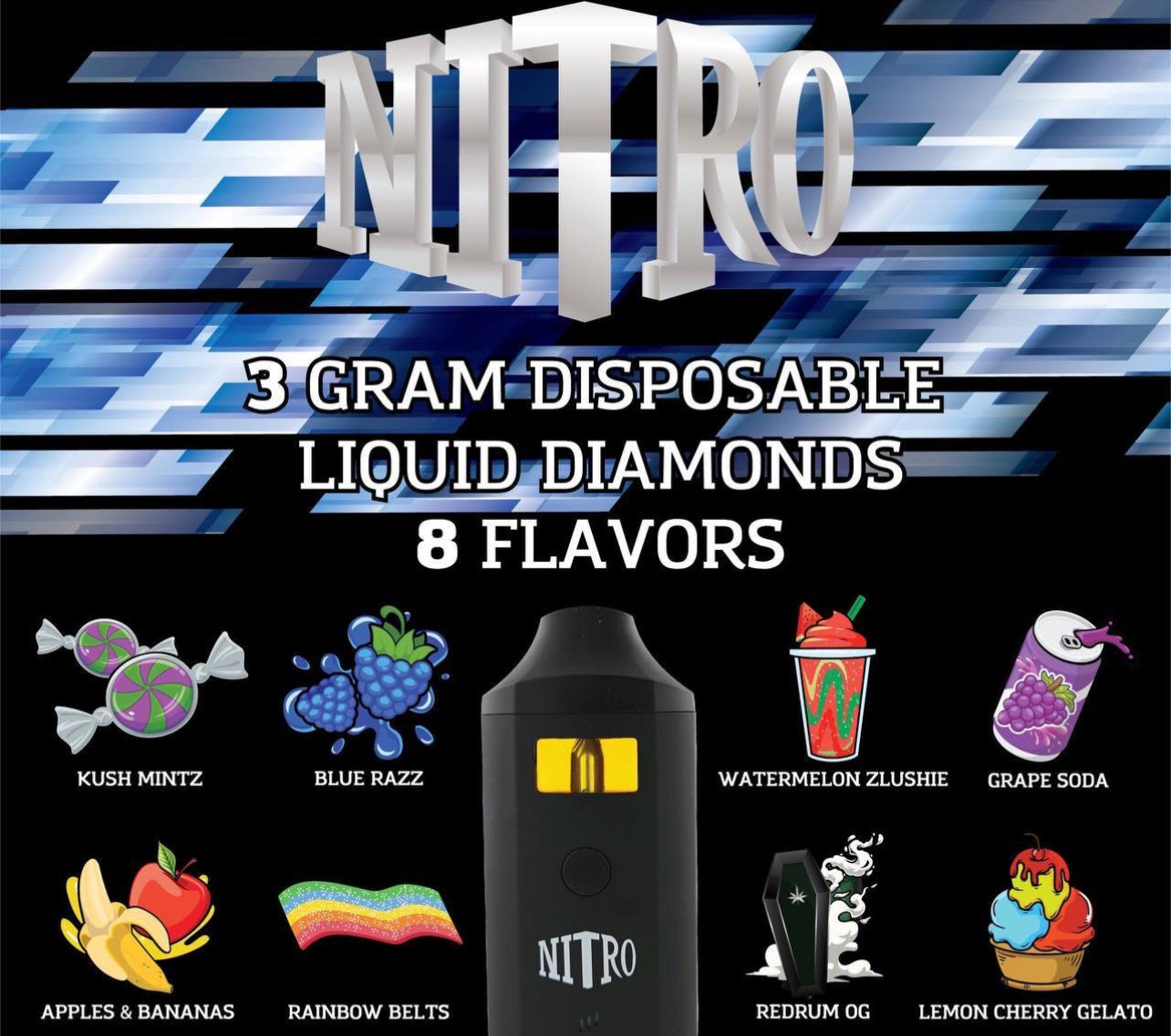 Nitro 3 Gram Disposables