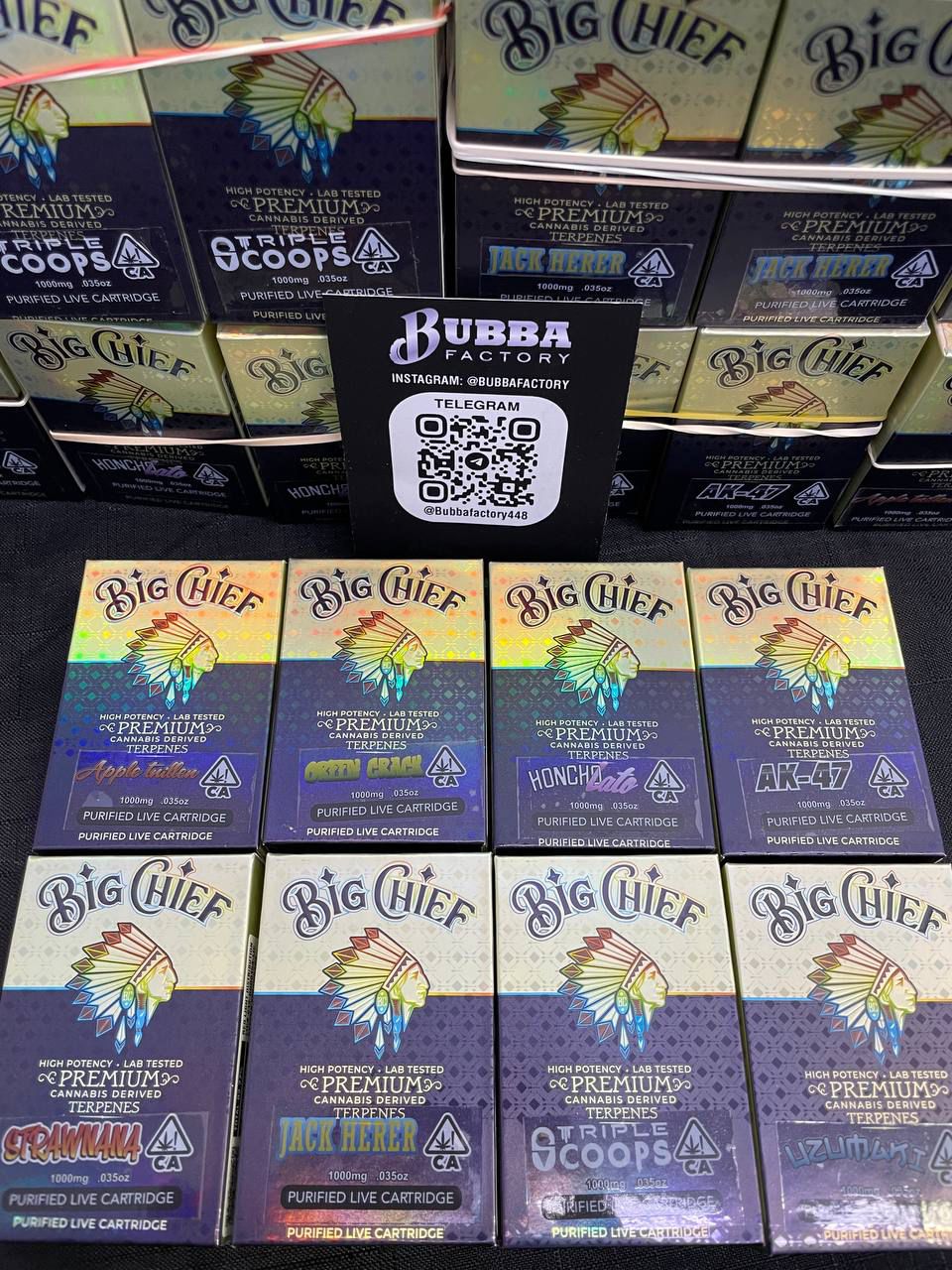 50 PACKS BIG CHIEF CARTS